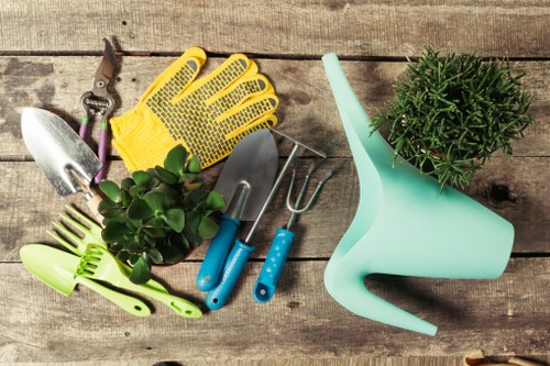 Healthy green lawn care in Colney Hatch with neat grass and garden edging