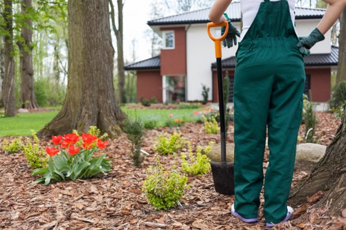 Separated recyclable garden materials prepared for collection